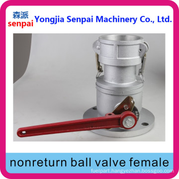 Aluminum Alloy Nonreturn Ball Valve Female